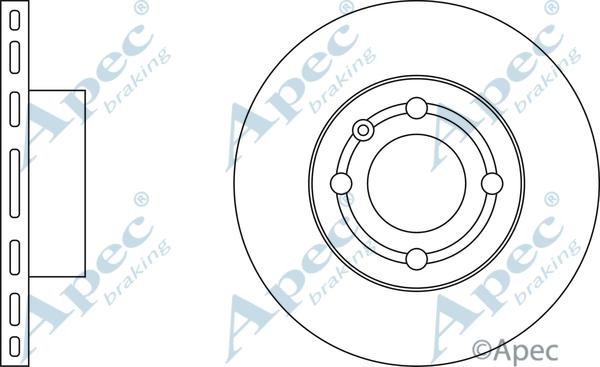 APEC DSK233 - Disque de frein cwaw.fr