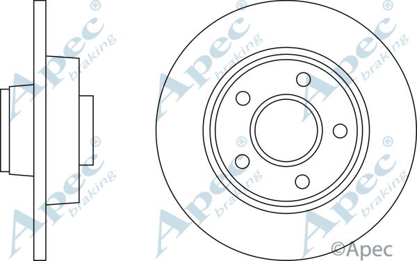 APEC DSK2325 - Disque de frein cwaw.fr