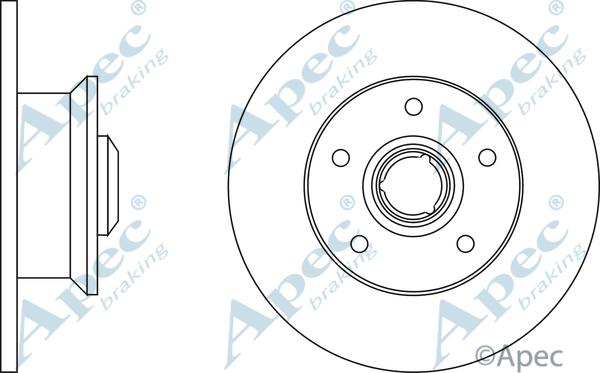 APEC DSK224 - Disque de frein cwaw.fr