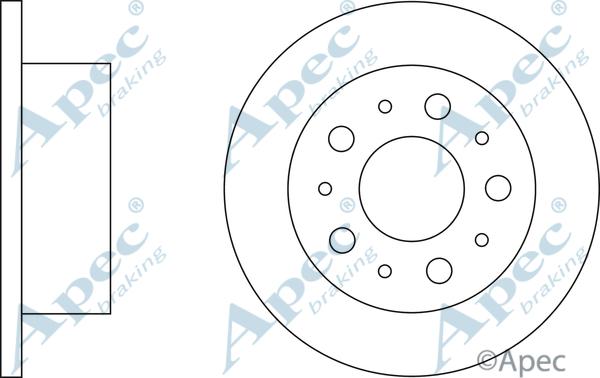 APEC DSK2259 - Disque de frein cwaw.fr