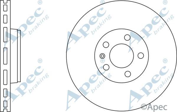 APEC DSK2257 - Disque de frein cwaw.fr