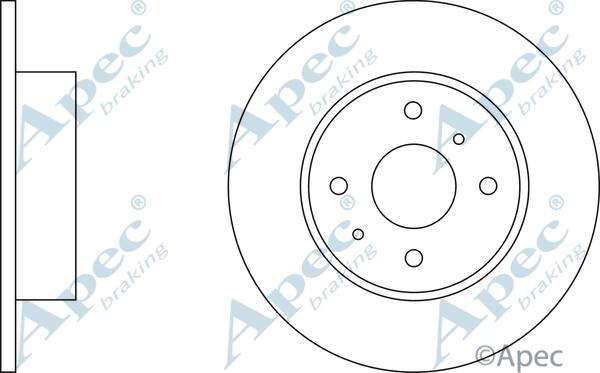 APEC DSK225 - Disque de frein cwaw.fr