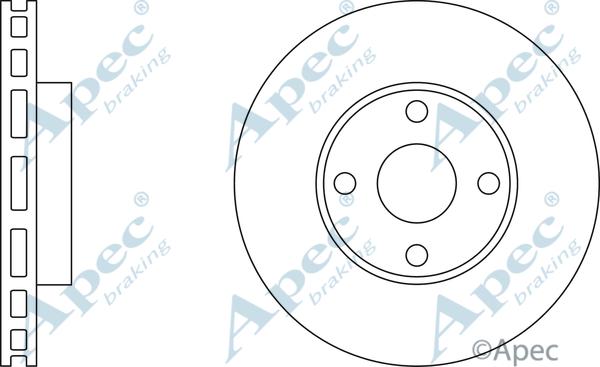 APEC DSK2213 - Disque de frein cwaw.fr