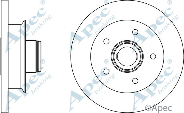 APEC DSK754 - Disque de frein cwaw.fr