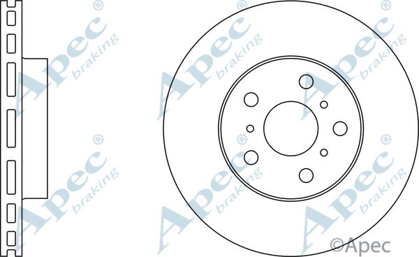 APEC DSK753 - Disque de frein cwaw.fr