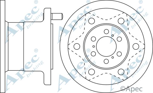 APEC DSK709 - Disque de frein cwaw.fr