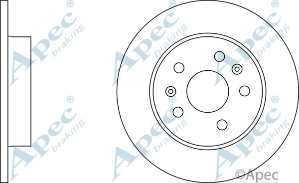 APEC DSK707 - Disque de frein cwaw.fr