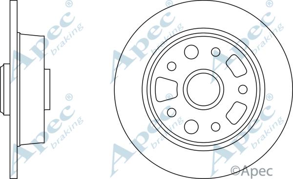 APEC DSK725 - Disque de frein cwaw.fr