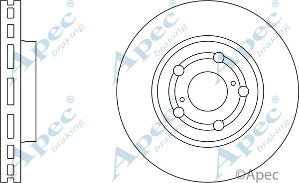 APEC DSK726 - Disque de frein cwaw.fr