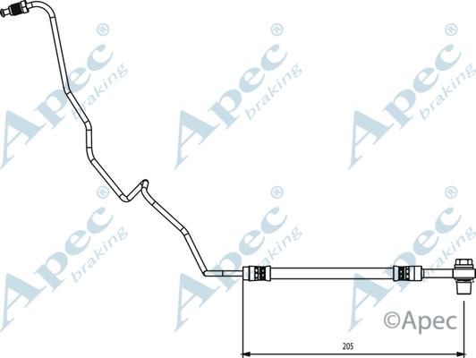 APEC HOS4136 - Flexible de frein cwaw.fr