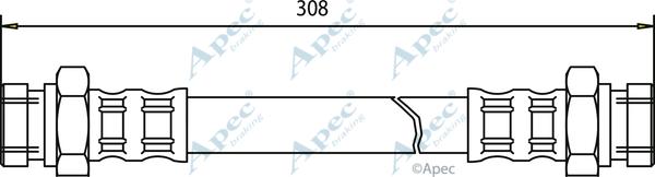 APEC HOS3069 - Flexible de frein cwaw.fr