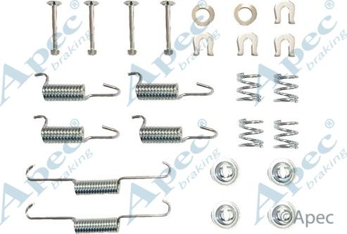 APEC KIT971 - Kit d'accessoires, mâchoires de frein de stationnement cwaw.fr