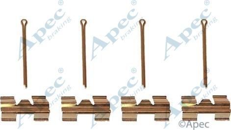 APEC KIT427 - Kit d'accessoires, plaquette de frein à disque cwaw.fr