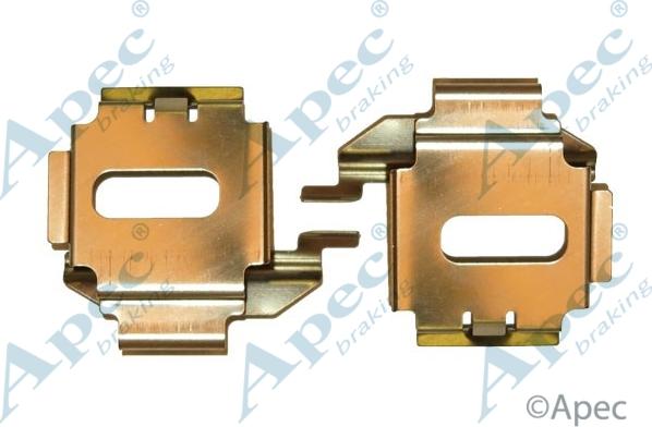 APEC KIT583 - Kit d'accessoires, plaquette de frein à disque cwaw.fr