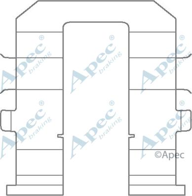 APEC KIT1143 - Kit d'accessoires, plaquette de frein à disque cwaw.fr