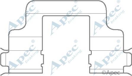 APEC KIT1130 - Kit d'accessoires, plaquette de frein à disque cwaw.fr