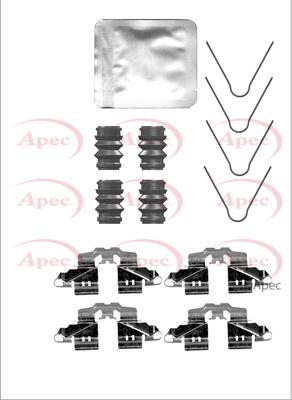 APEC KIT1382 - Kit d'accessoires, plaquette de frein à disque cwaw.fr