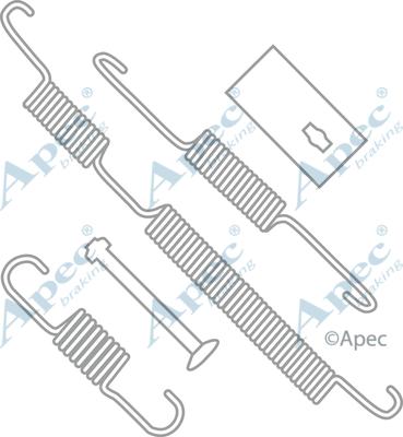 APEC KIT2024 - Kit d'accessoires, mâchoire de frein cwaw.fr