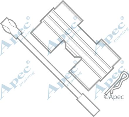 APEC KIT238 - Kit d'accessoires, plaquette de frein à disque cwaw.fr