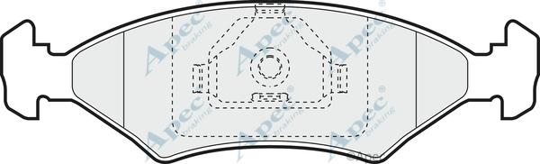 APEC PAD995 - Kit de plaquettes de frein, frein à disque cwaw.fr