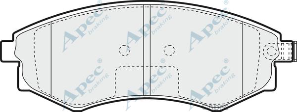 APEC PAD991 - Kit de plaquettes de frein, frein à disque cwaw.fr