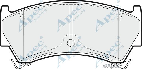 APEC PAD998 - Kit de plaquettes de frein, frein à disque cwaw.fr