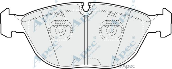 APEC PAD944 - Kit de plaquettes de frein, frein à disque cwaw.fr