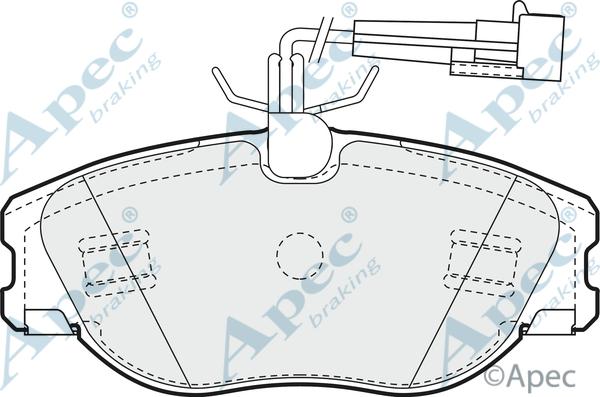 APEC PAD945 - Kit de plaquettes de frein, frein à disque cwaw.fr