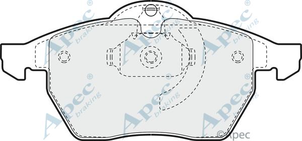 APEC PAD941 - Kit de plaquettes de frein, frein à disque cwaw.fr