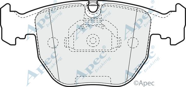 APEC PAD948 - Kit de plaquettes de frein, frein à disque cwaw.fr