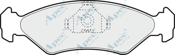 APEC PAD959 - Kit de plaquettes de frein, frein à disque cwaw.fr