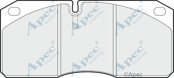 APEC PAD955 - Kit de plaquettes de frein, frein à disque cwaw.fr