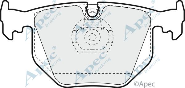 APEC PAD956 - Kit de plaquettes de frein, frein à disque cwaw.fr