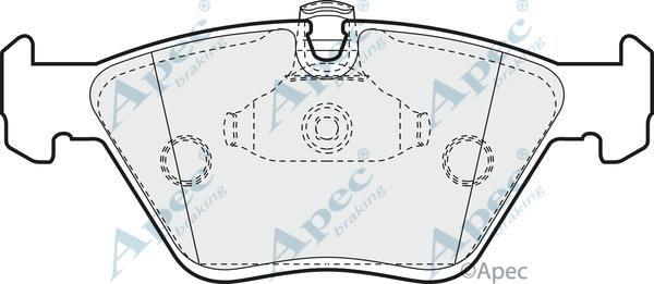 APEC PAD953 - Kit de plaquettes de frein, frein à disque cwaw.fr