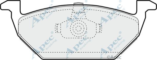 APEC PAD966 - Kit de plaquettes de frein, frein à disque cwaw.fr