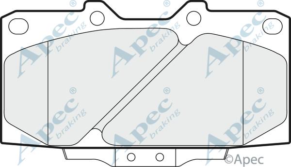 APEC PAD960 - Kit de plaquettes de frein, frein à disque cwaw.fr