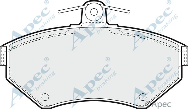 APEC PAD961 - Kit de plaquettes de frein, frein à disque cwaw.fr