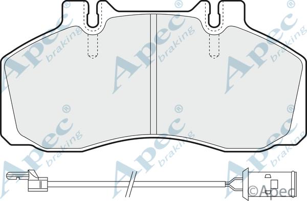 APEC PAD963 - Kit de plaquettes de frein, frein à disque cwaw.fr