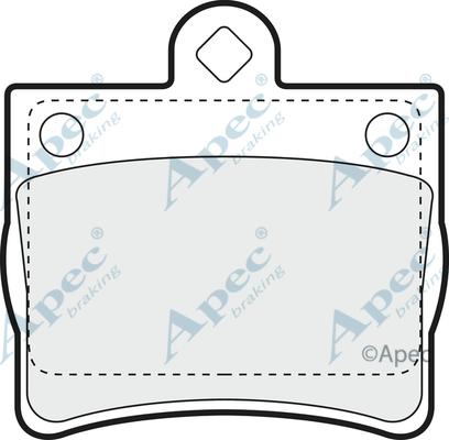 APEC PAD967 - Kit de plaquettes de frein, frein à disque cwaw.fr