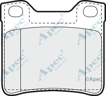 APEC PAD906 - Kit de plaquettes de frein, frein à disque cwaw.fr