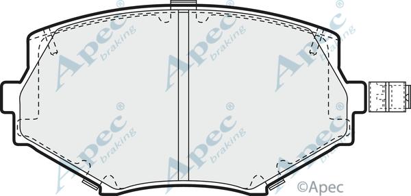 APEC PAD900 - Kit de plaquettes de frein, frein à disque cwaw.fr