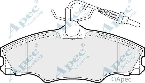 APEC PAD901 - Kit de plaquettes de frein, frein à disque cwaw.fr