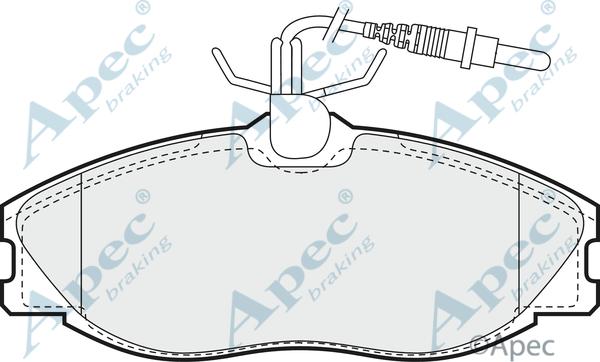 APEC PAD902 - Kit de plaquettes de frein, frein à disque cwaw.fr