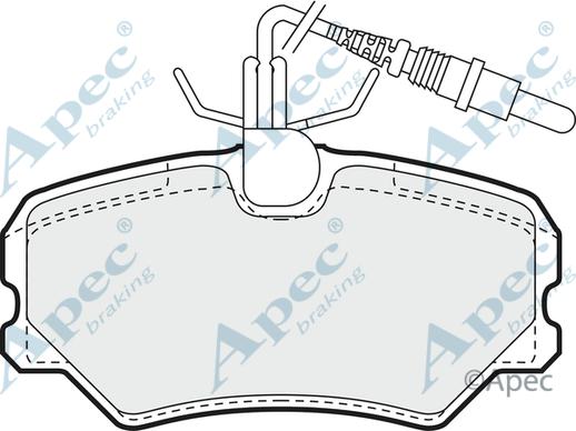 APEC PAD915 - Kit de plaquettes de frein, frein à disque cwaw.fr