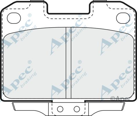 APEC PAD916 - Kit de plaquettes de frein, frein à disque cwaw.fr