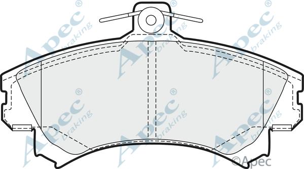 APEC PAD912 - Kit de plaquettes de frein, frein à disque cwaw.fr