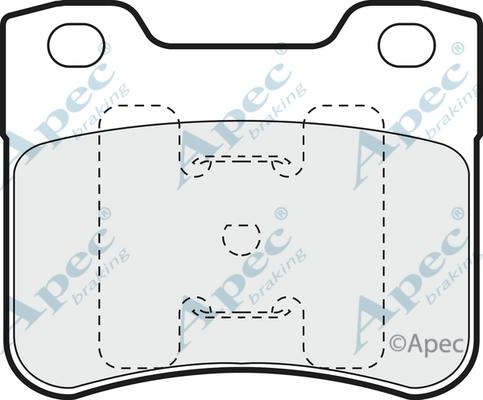 APEC PAD917 - Kit de plaquettes de frein, frein à disque cwaw.fr