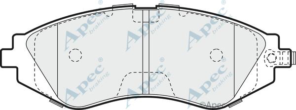 APEC PAD980 - Kit de plaquettes de frein, frein à disque cwaw.fr