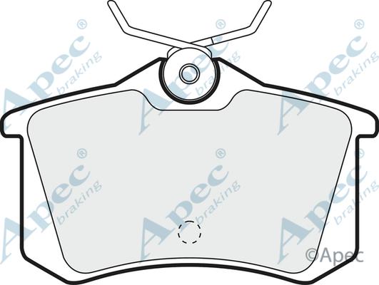 APEC PAD981 - Kit de plaquettes de frein, frein à disque cwaw.fr