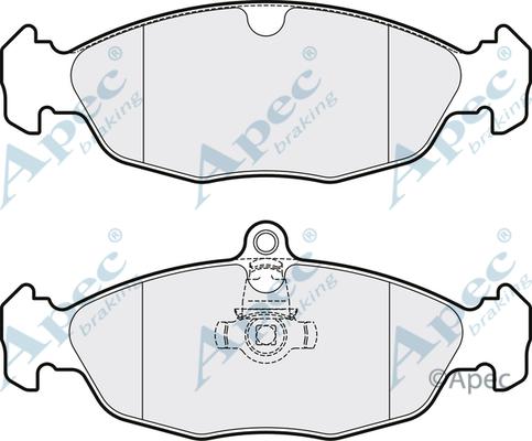 APEC PAD982 - Kit de plaquettes de frein, frein à disque cwaw.fr